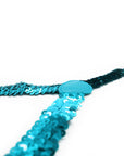 Blue Sequin Suspender