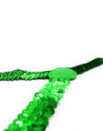 Green Sequin Suspender