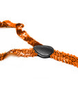 Orange Sequin Suspender