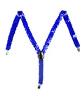 Dark Blue Sequin Suspender