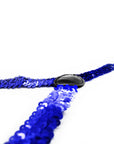 Dark Blue Sequin Suspender