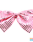 Jumbo Sequin Bow Tie (Light Pink)
