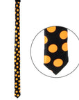 Long Slim Dotted Tie (Orange)