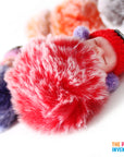 Beanie Baby Fluffy Frosted Pom Pom Key Ring