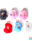 Fluffy Baby Bear Key Ring
