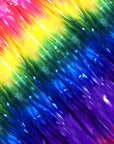 Pastel Rainbow Tinsel Curtain (Dark)