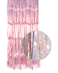 Rose Gold Sparkly Metallic Curtain