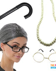 Old Lady Grandma Costume Accessory Kit