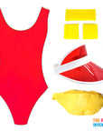 Adult Life Guard Lady Costume Kit