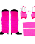 1980s Basics Costume Accessory Kit (Hot Pink)