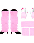 1980s Basics Costume Accessory Kit (Light Pink)