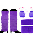 1980s Basics Costume Accessory Kit (Purple)
