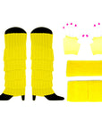 1980s Basics Costume Accessory Kit (Yellow)