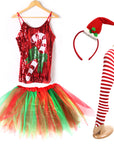 Ladies Christmas Costume Kit (Candy Cane)