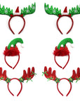 Christmas Headband Photo Prop Kit (6 pack)