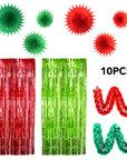 Christmas Party Decoration Kit (Red/Green)
