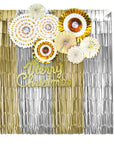 Matte Christmas Party Decoration Kit (Silver/Gold)