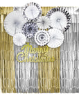 Matte Christmas Party Decoration Kit (Silver/Gold)