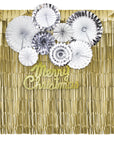 Matte Christmas Party Decoration Kit (Silver/Gold)