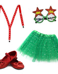 Girls Starry Christmas Outfit