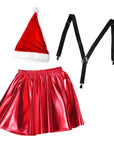 Metallic Christmas Santa Costume Kit (Kids/Adults)