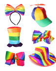 Rainbow Hair & Hats Accessory Photo Prop Kit