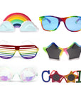Rainbow Party Glasses Accessory Photo Prop Kit
