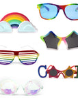 Rainbow Party Glasses Accessory Photo Prop Kit
