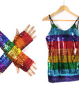 Rainbow Sequin Singlet Costume Kit