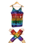 Rainbow Sequin Singlet Costume Kit