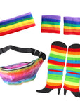 Rainbow 80s Girl Costume Kit