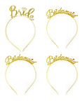 Gold Bride & Bridesmaid Headband Set