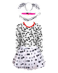 Kids Dalmatian Girl Costume Kit (Pink Collar)