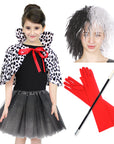 Deluxe Cruel Dalmatian Lady Costume Kit (Kids/Adult)