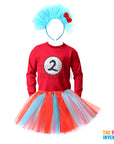 Silly Blue and Red Girl Costume Kit