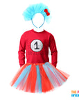 Silly Blue and Red Girl Costume Kit