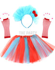 Silly Blue & Red Girl Costume Kit - Basic (Kids/Adults)