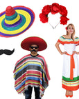 Mexican Couple Costume Kit