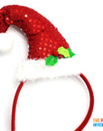 Sparkly Red Elf Hat Christmas Headband