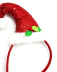 Sparkly Red Elf Hat Christmas Headband