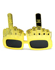 Metallic Middle Finger Party Glasses