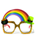 Rainbow with Pot of Gold Party Glasses