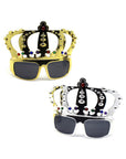 Metallic Crown Party Glasses
