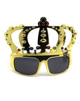 Metallic Crown Party Glasses