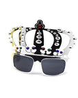 Metallic Crown Party Glasses