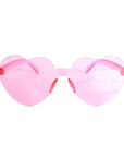 Light Pink Hearts Perspex Party Glasses
