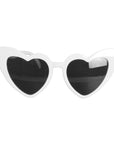 White Hearts Party Glasses