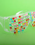 Bedazzled Diamanté glasses (Mixed Rainbow)