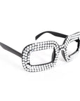 70s Diamanté Party Glasses (Silver)