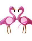 Pink Glitter Flamingo Party Glasses
